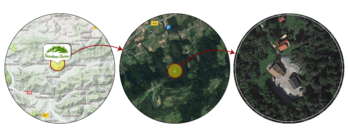 domki do wynajecia - powiekszenie mapki